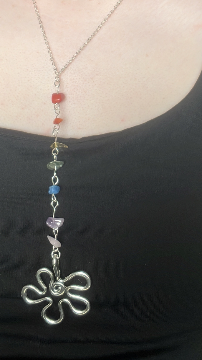 Groovy rainbow necklace