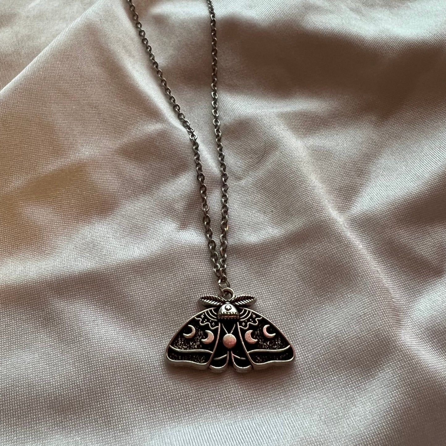 lunar moth necklace