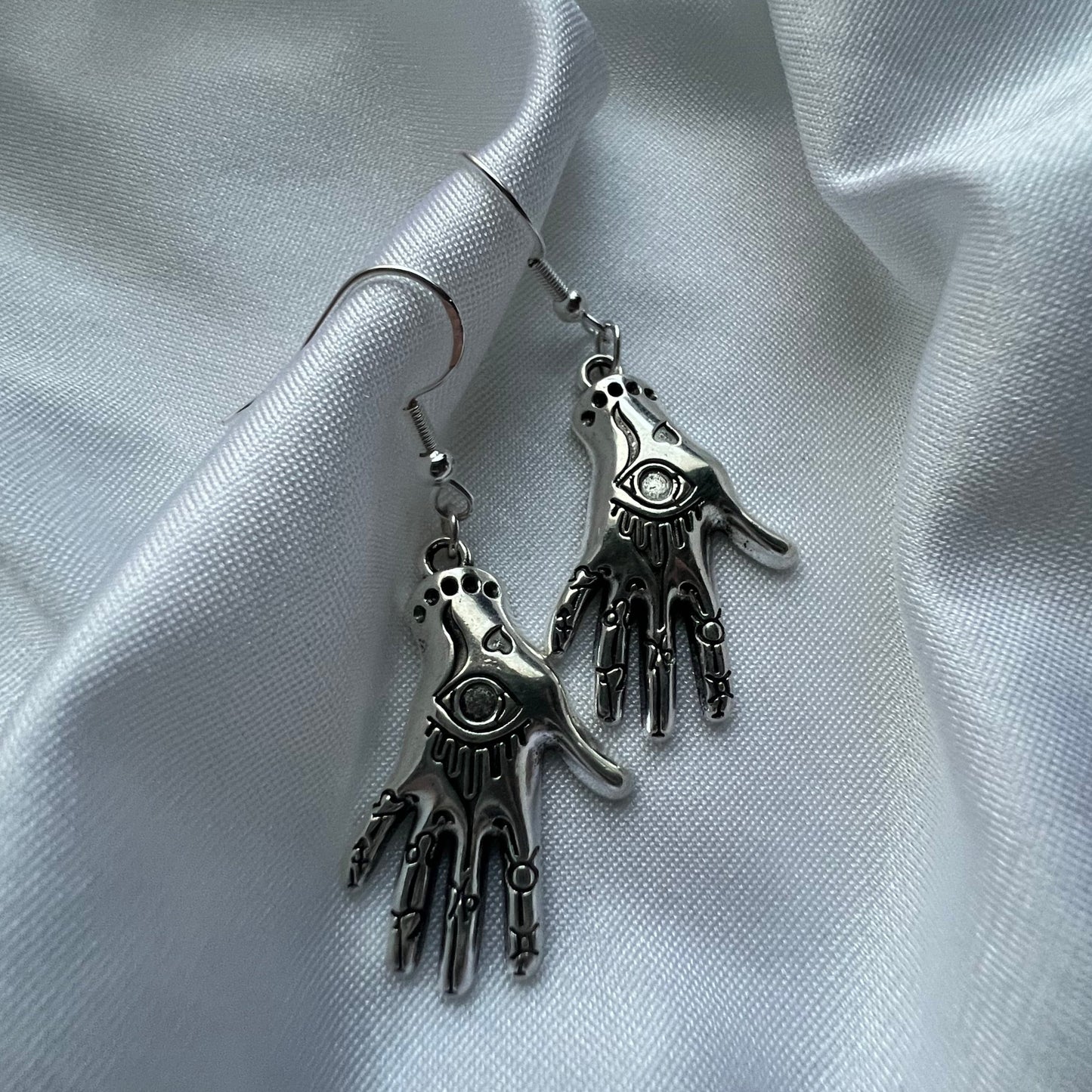 hippie hand earrings