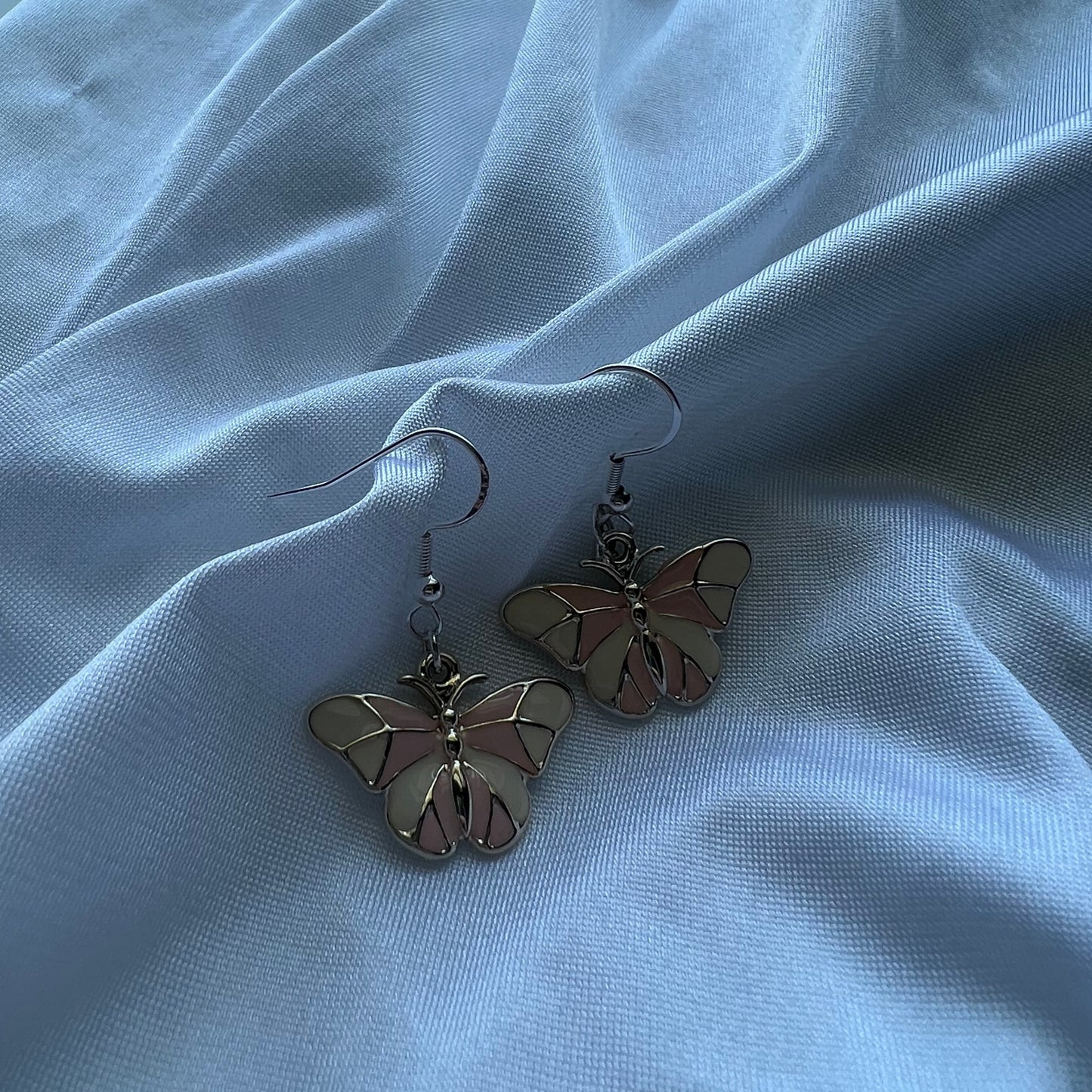 enamel butterfly earrings