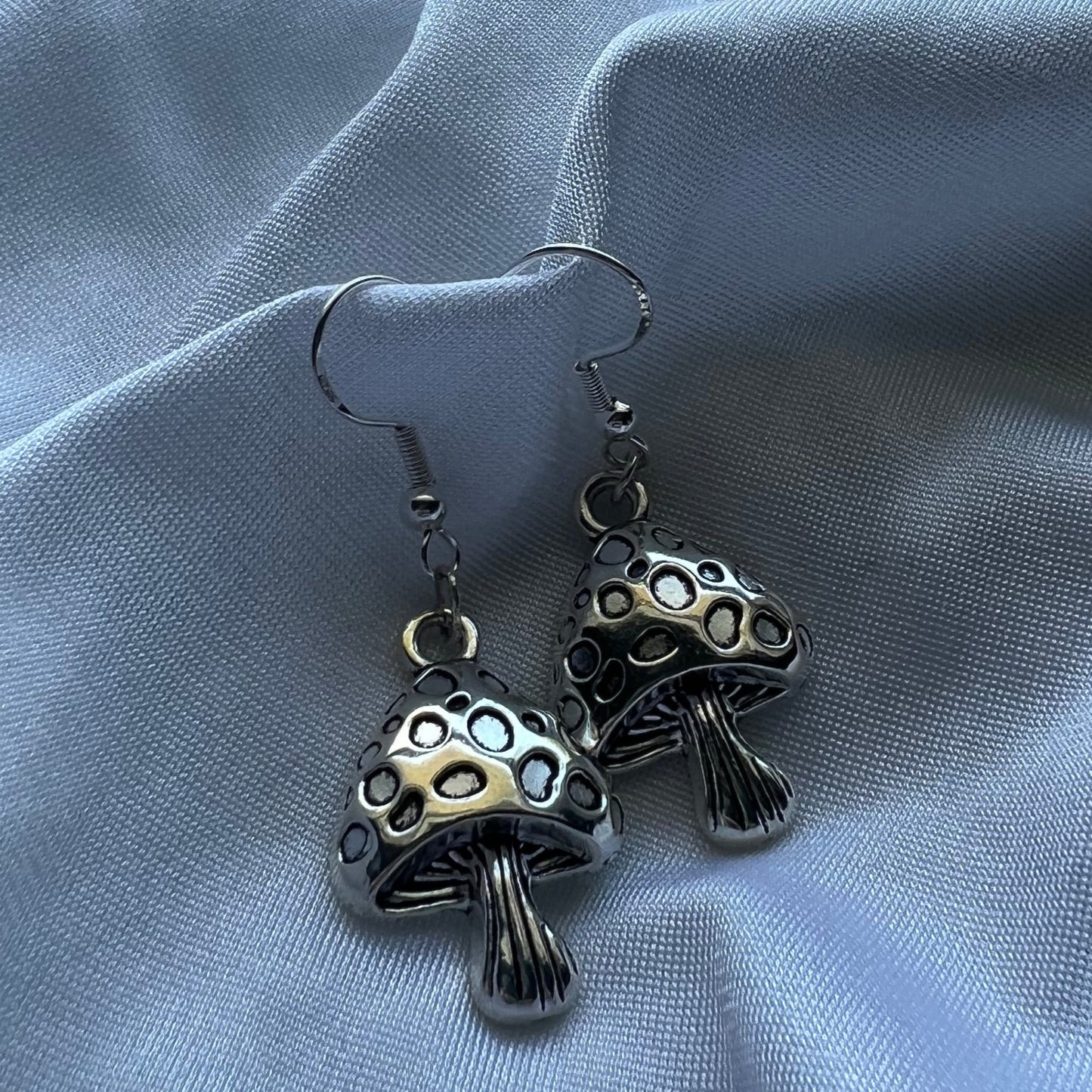 large mushroom earrings