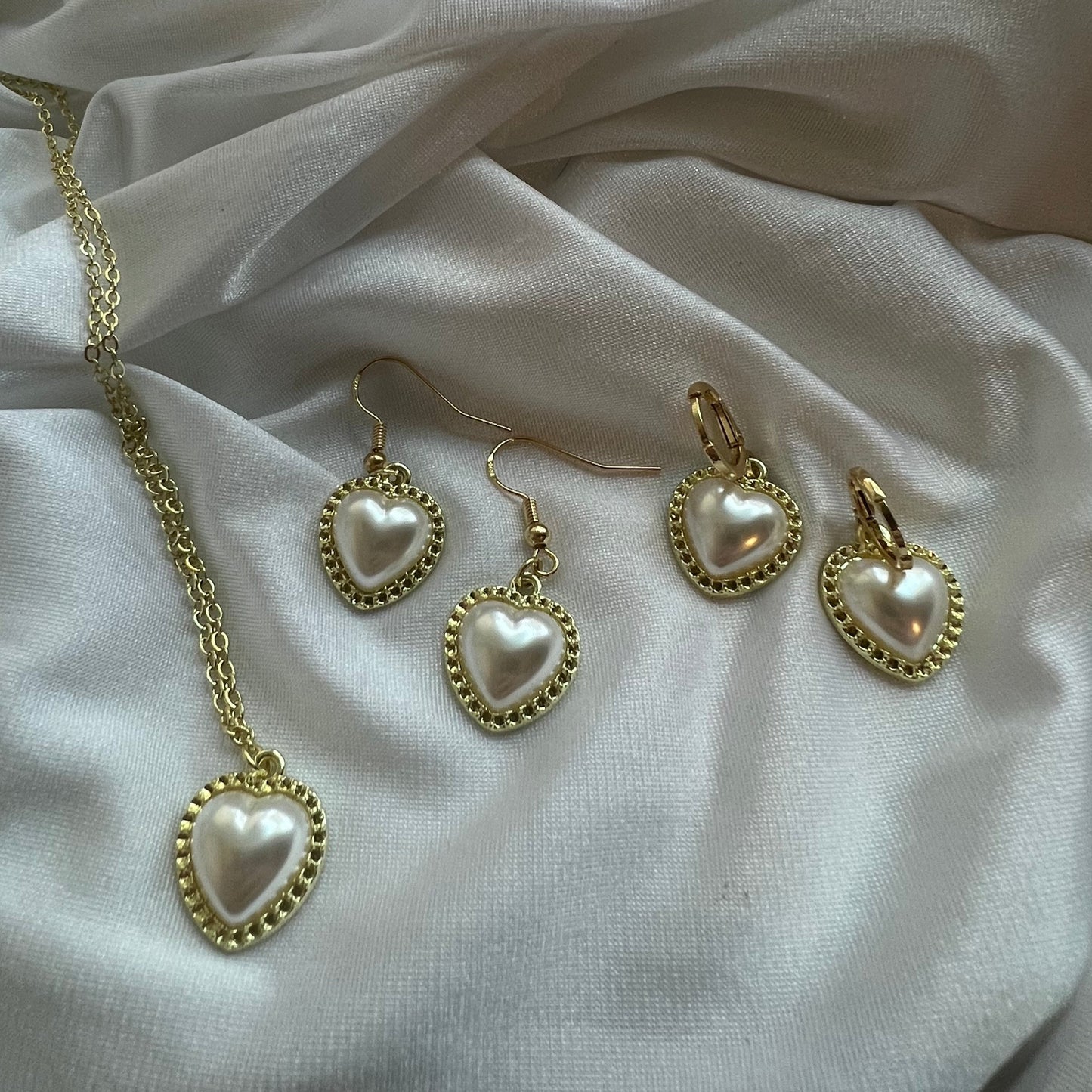 new pearl heart necklace