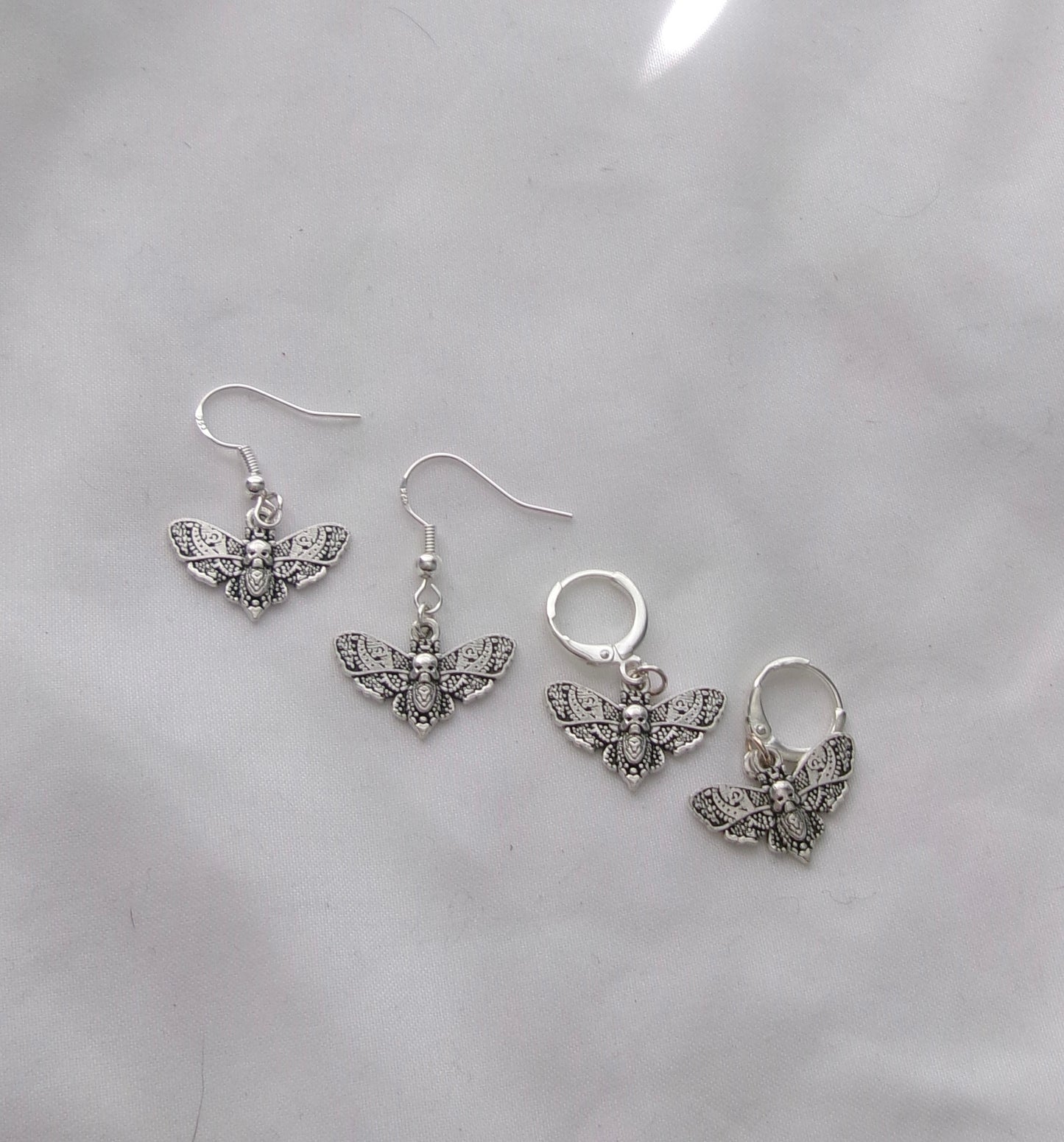 new small moth earrings
