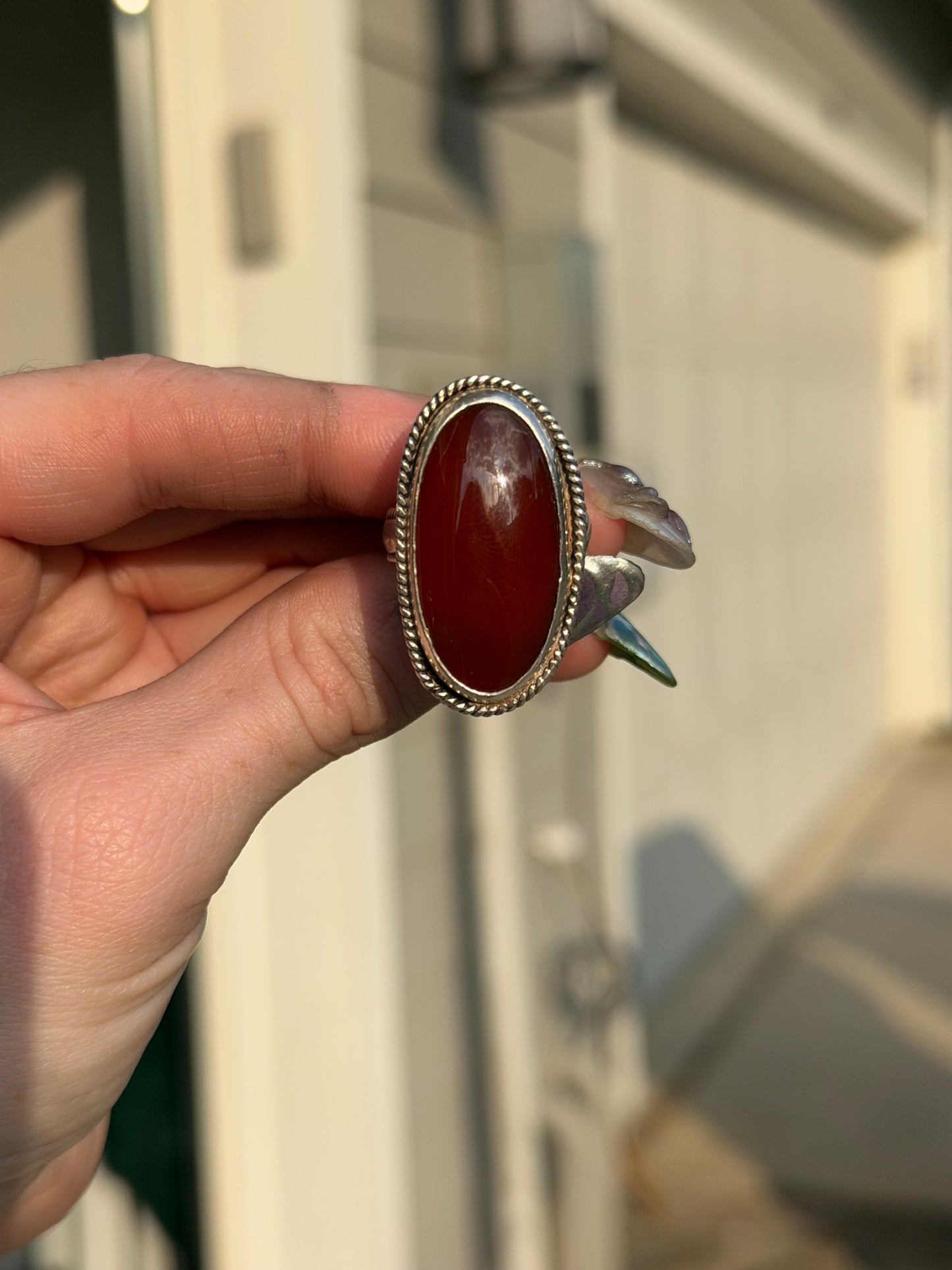 Statement Carnelian Ring