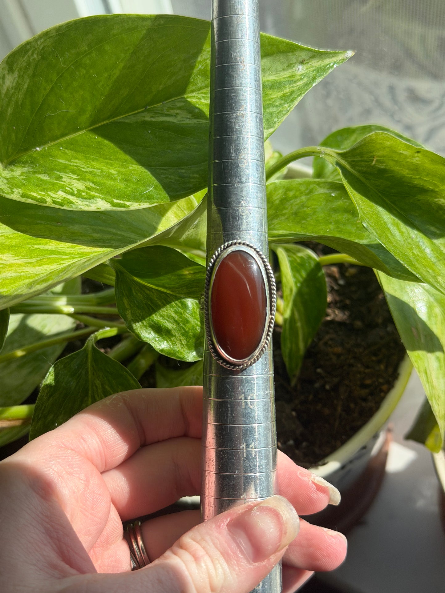 Statement Carnelian Ring
