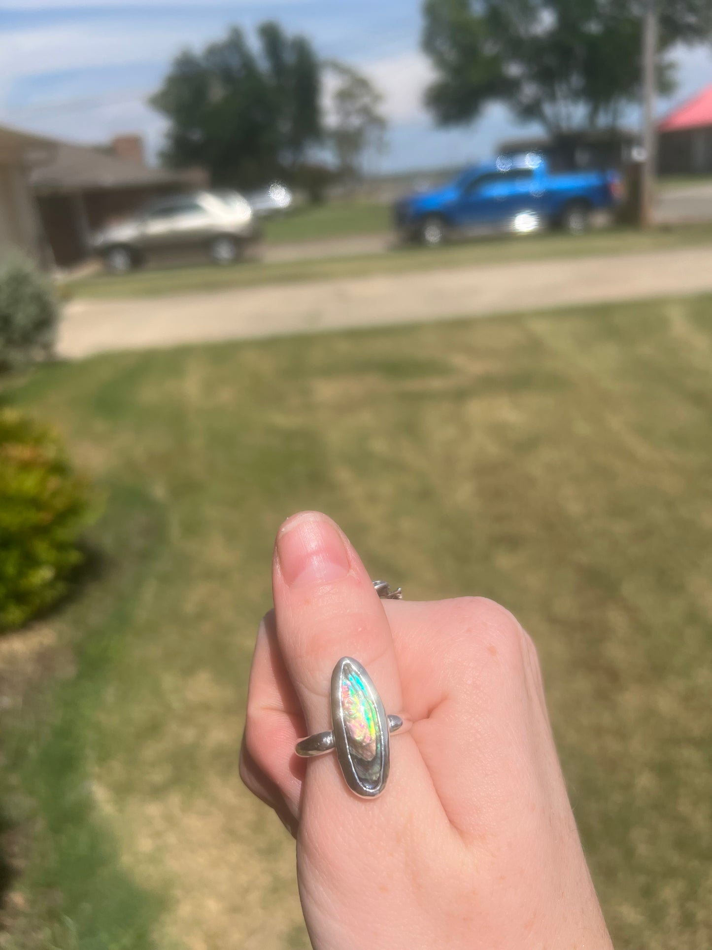 Abalone Shell Ring