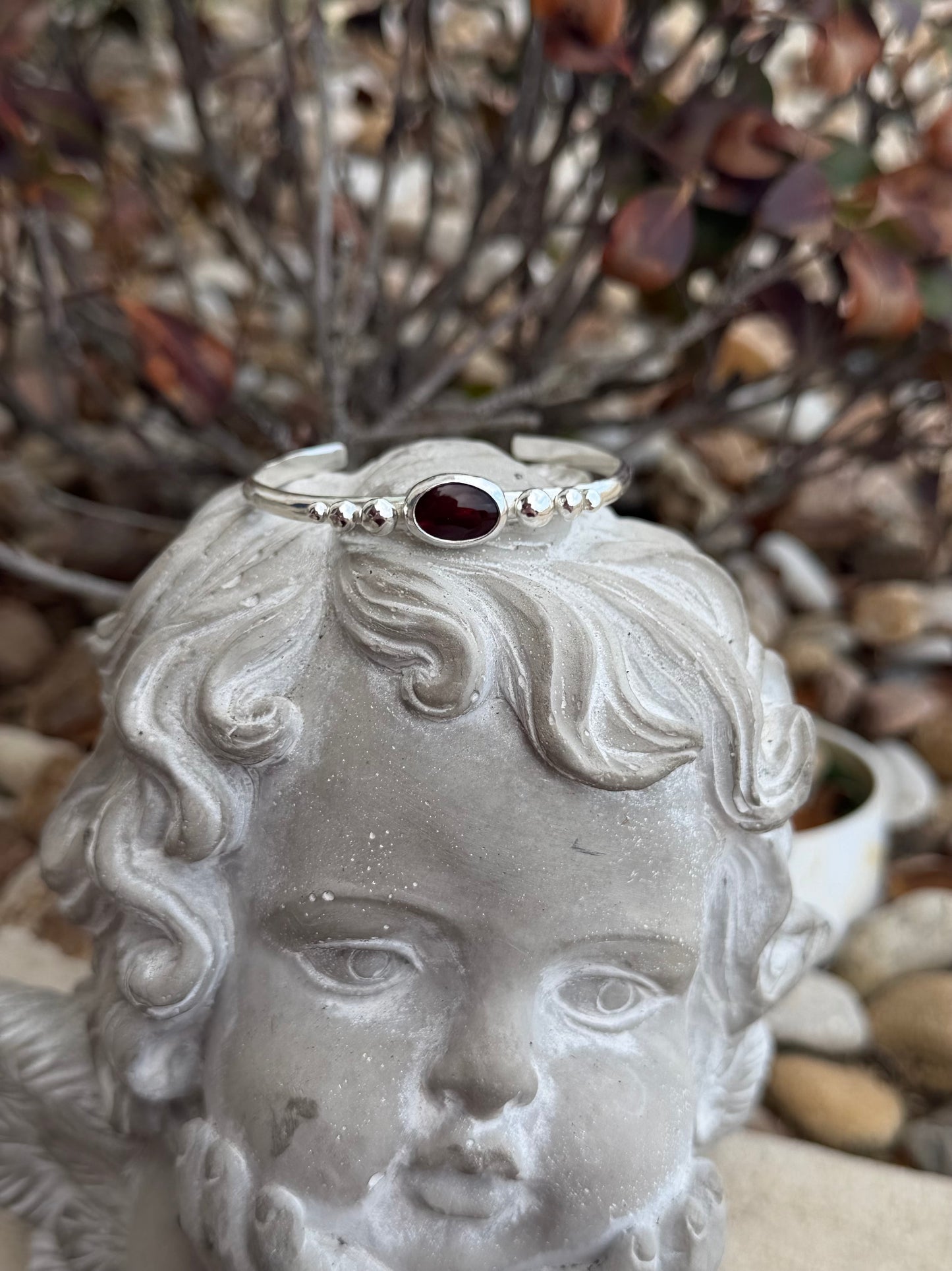 Detailed Sterling Silver Cuff