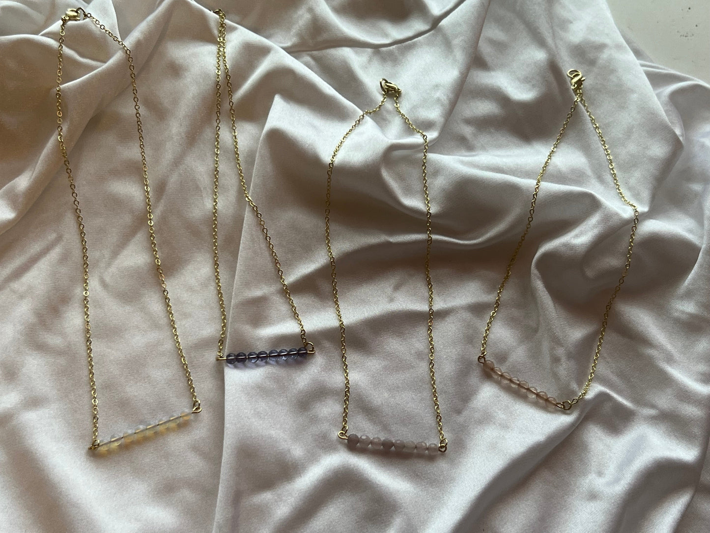 beaded bar necklaces