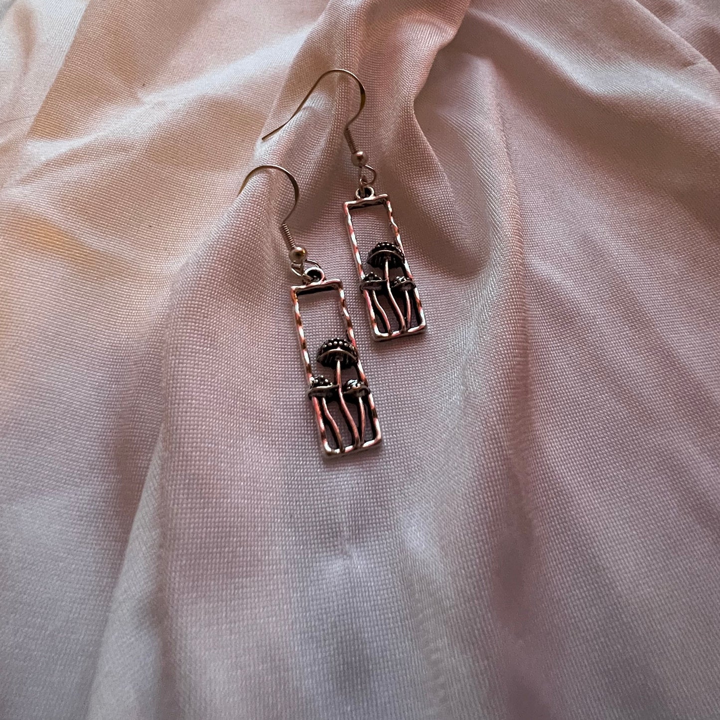 tall mushroom earrings