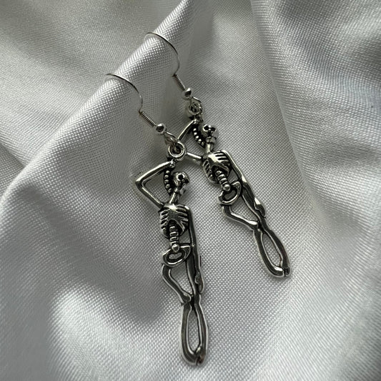skeleton earrings