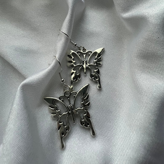intricate butterfly earrings