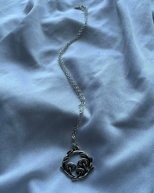 enchanted mushroom forest necklace