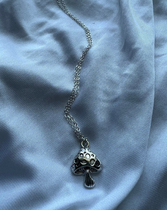 large mushroom necklace
