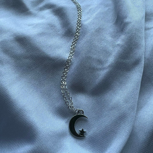moon and star necklace