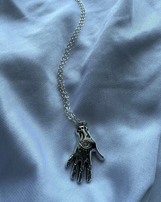 hippie hand necklace