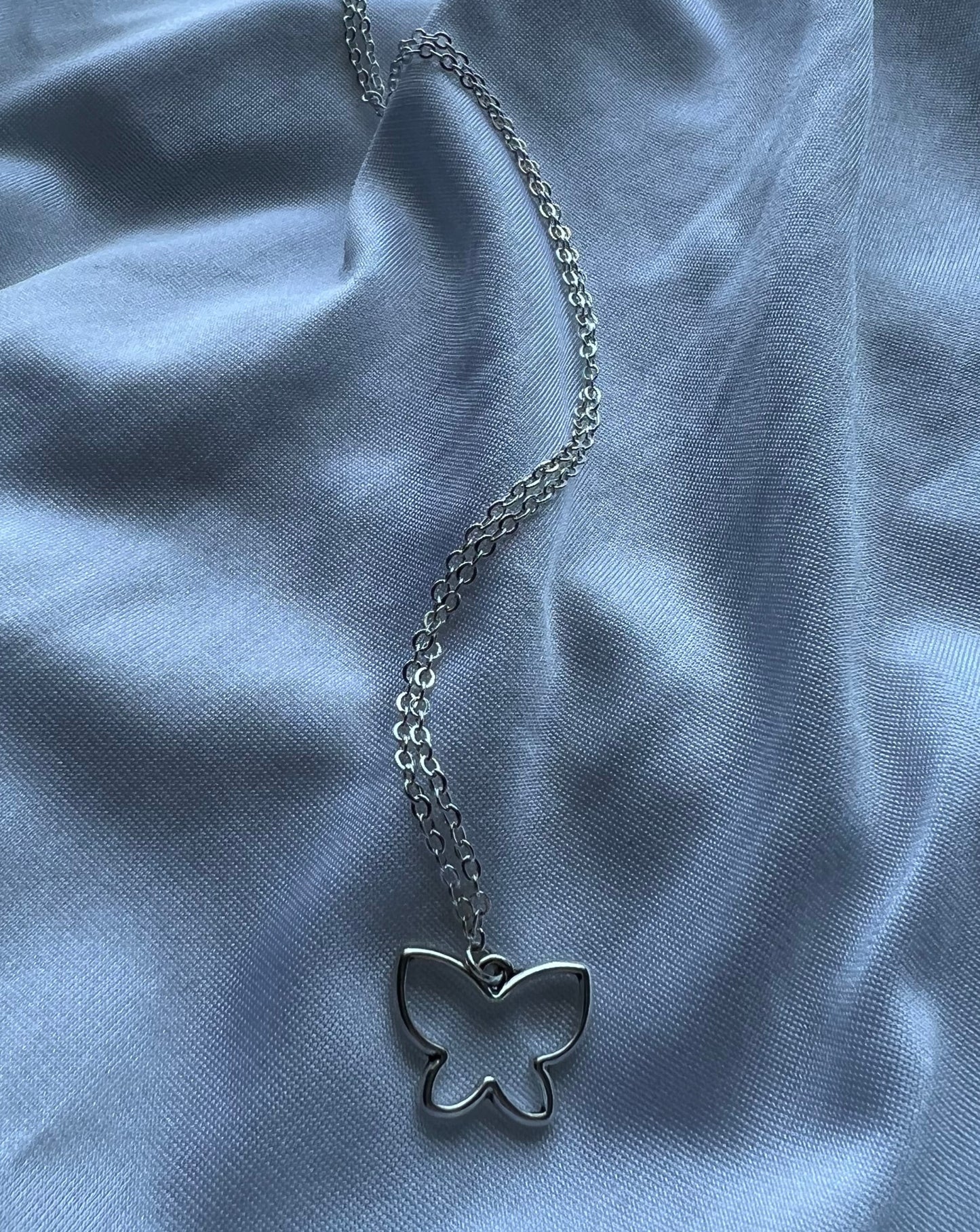 butterfly cutout necklace