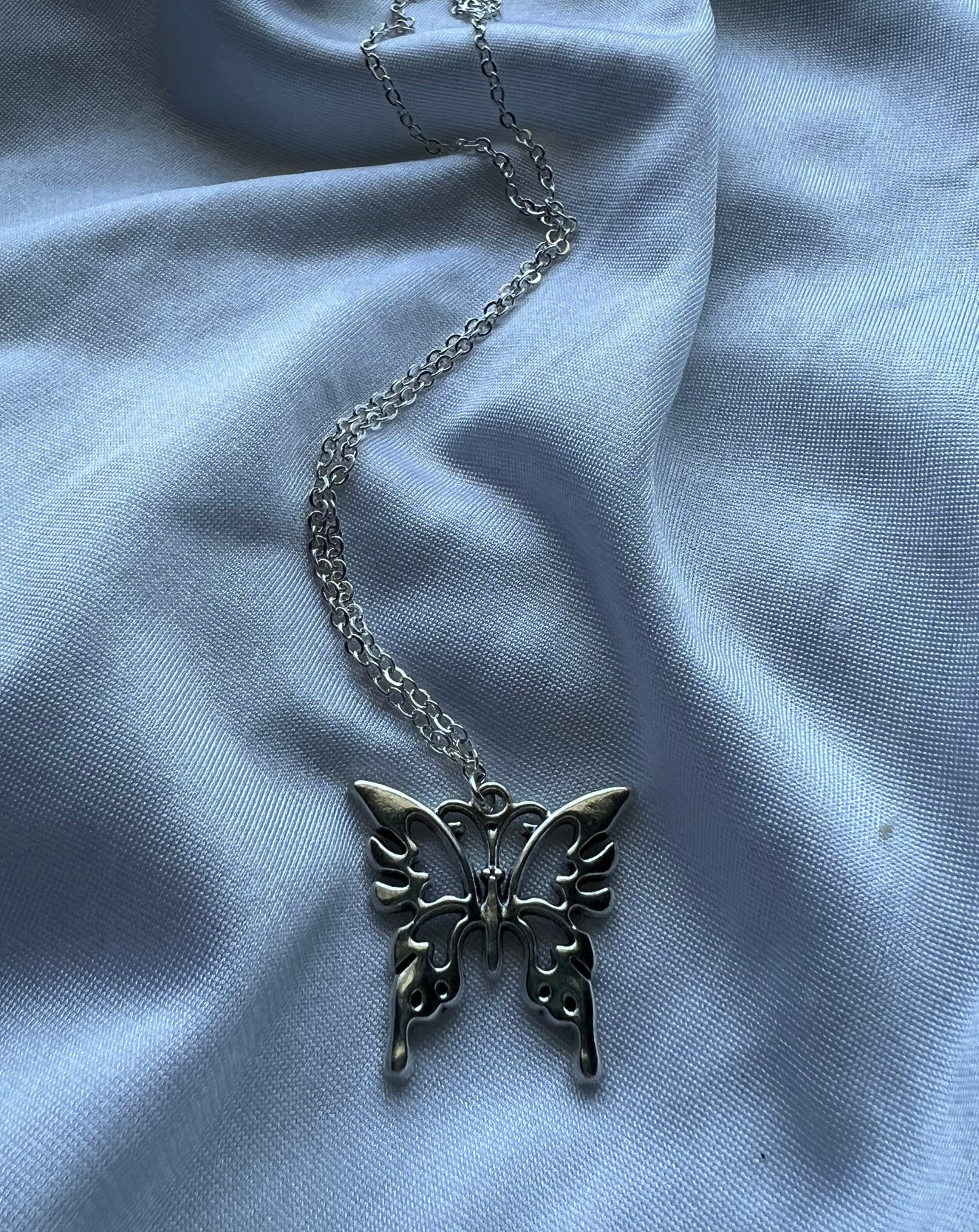 intricate butterfly necklace