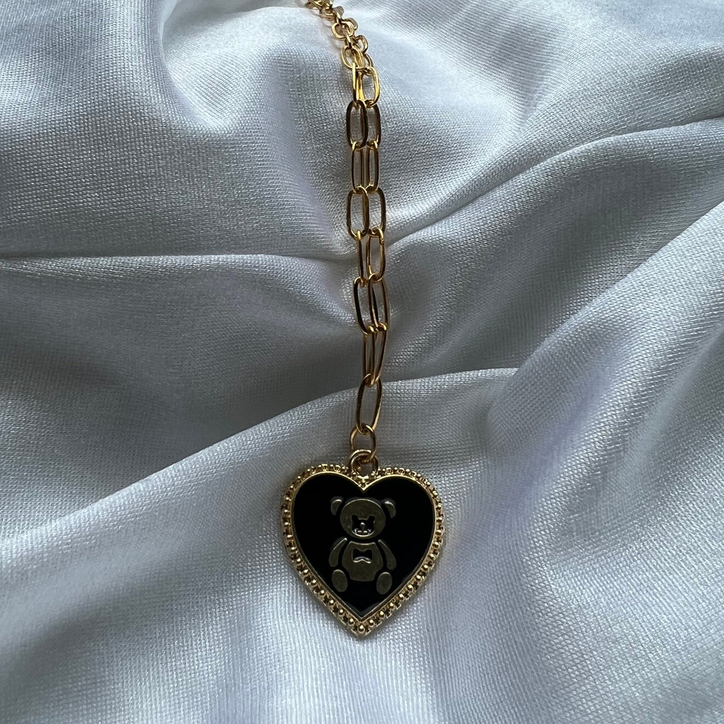 enamel bear necklace