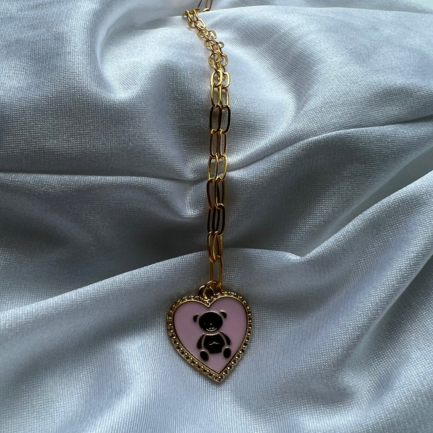 enamel bear necklace