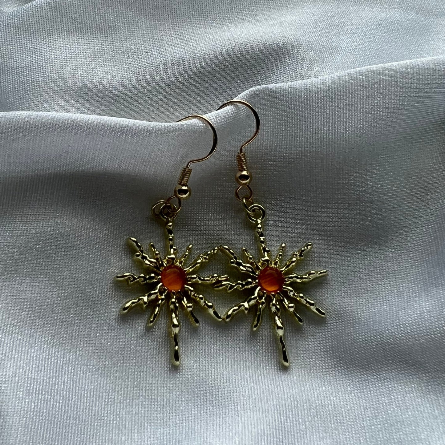 opal star earrings