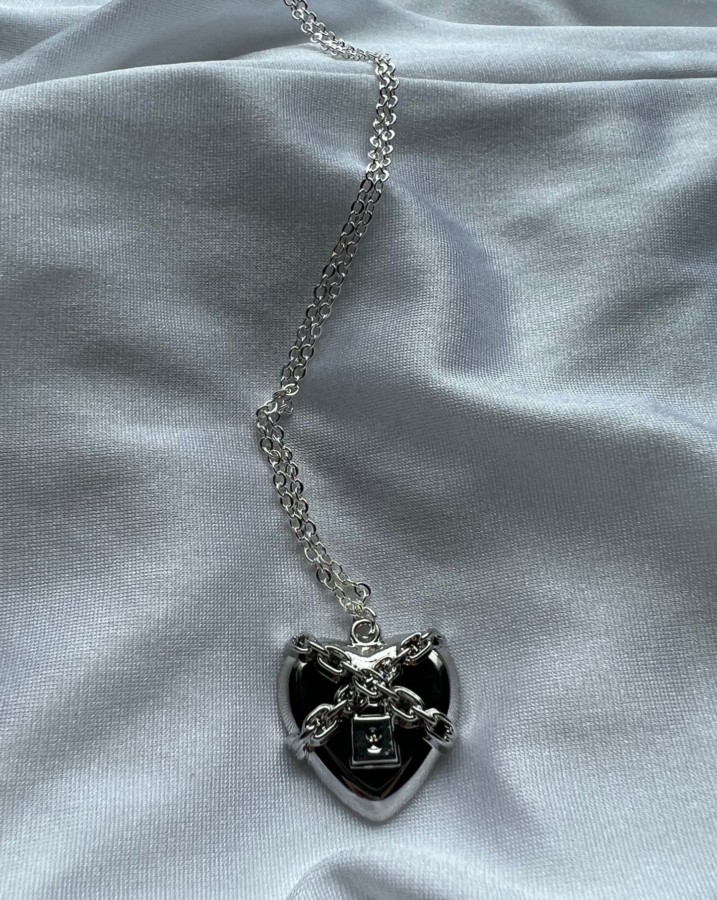 heart lock necklace