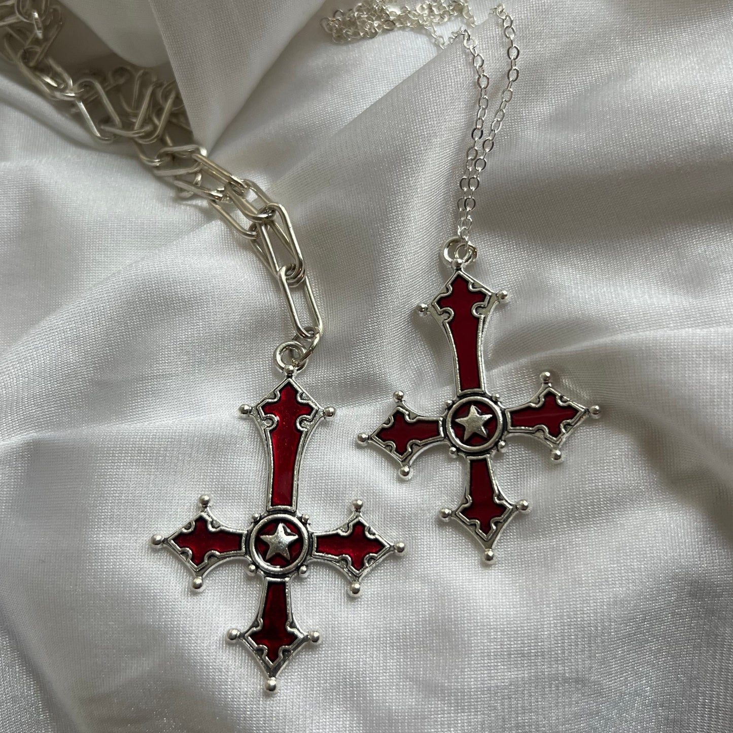 new inverted cross necklace