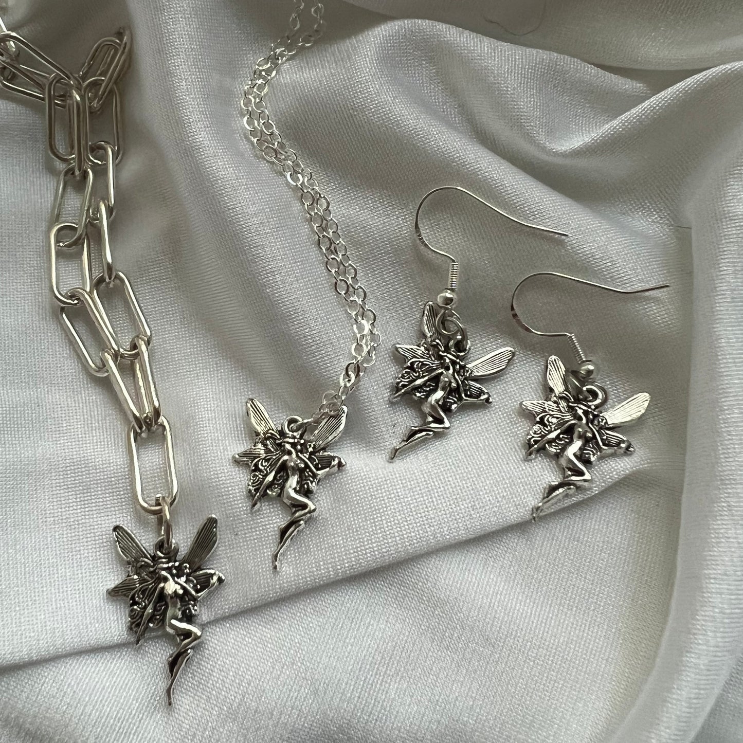 new fairy silhouette necklace