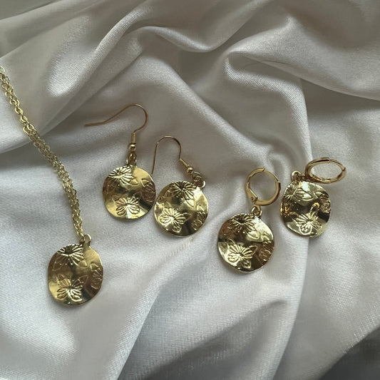 new stamped butterfly necklace