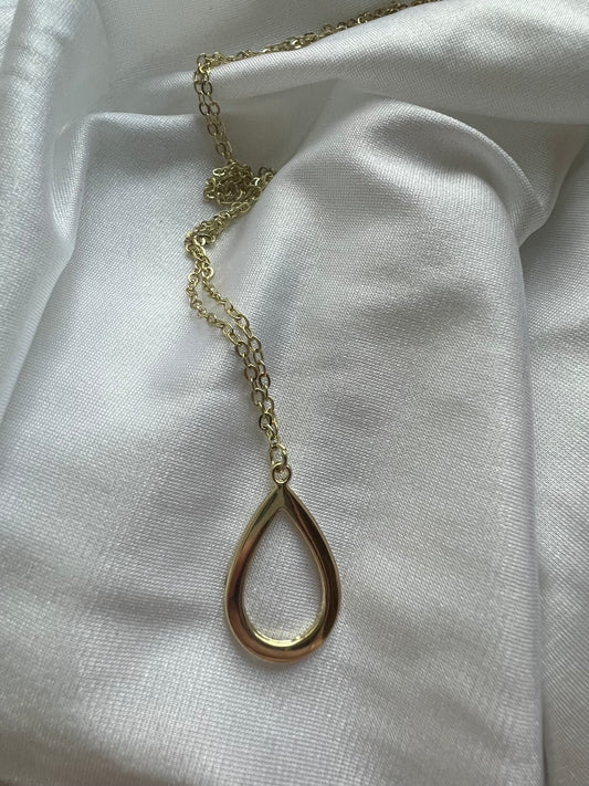 new gold geometric necklace