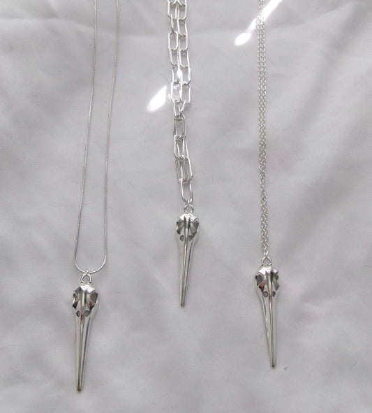 new bird skull necklace