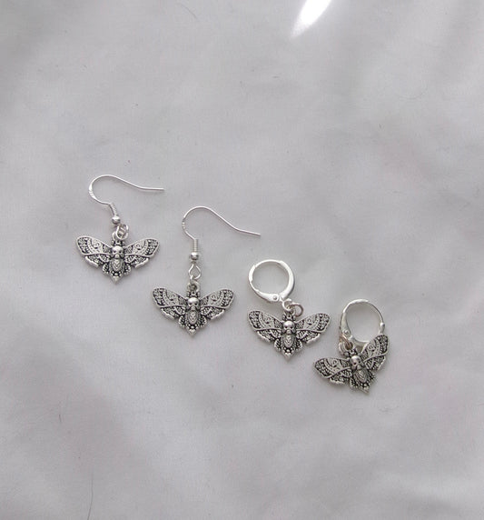 new small moth earrings